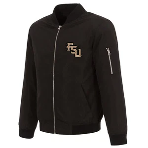 Florida State Seminoles JH Design leichte Nylon Bomberjacke schwarz - Bild 1 von 3