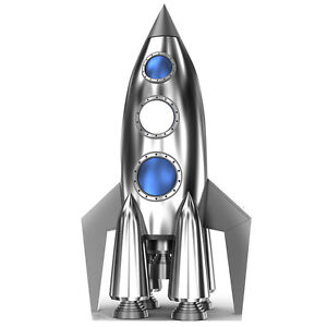 ROCKET SPACE SHIP Stand-In CARDBOARD CUTOUT Standin Standup Standee FREE SHIP