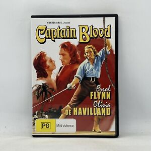 Captain Blood 1935 Errol Flynn Classic DVD Movie Film VGC Free Post R4 PAL