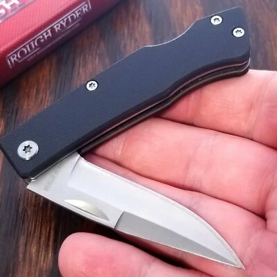 Rough Rider Knife RR2178 Lockback Black G10 Handles Clip Point Blade - Image 1 of 4