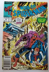 Quiosco Web of Spider-Man #43 (Marvel Comics, 1988) "Cult of Love" parte 4, en muy buena condición - Imagen 1 de 1