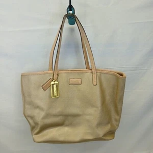 COACH Tote Women's  Park Metro Saffiano Leather Shoulder Bag F24341 gold sparkle - Picture 1 of 20