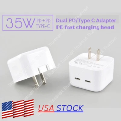 35W USB-C Power Adapter PD Fast Charger For iPhone 14 13 12 11 Pro Max X Samsung - Image 1 of 4