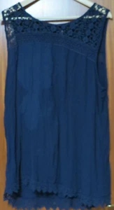 Spitzen Top Farbe:Blau, Gr. XL, Marke: Gina Benotti - Bild 1 von 1