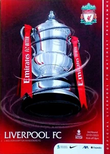 Liverpool v Wolverhampton Wanderers 7/1/2023 Official programme FA Cup 3rd Rd - Picture 1 of 1