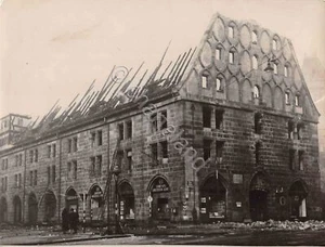 Foto Norimberga Maut Halle prima e dopo attacco terroristico timbro agenzia 1943 - Picture 1 of 2