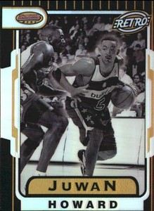 1996-97 Bowman's Best Refractors Bullets Basketball Card #TB20 Juwan Howard RET