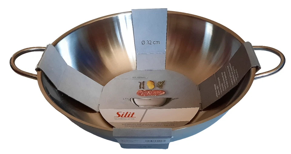 Silit Wok-Pfanne Multipfanne Cromargan® Edelstahl  Ø 32 cm - Bild 1 von 1