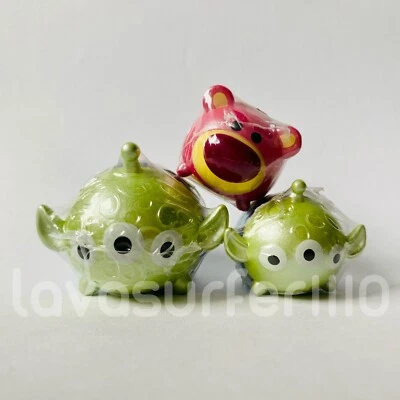 LOTE DE 3 MINI FIGURAS DE VINILO DISNEY TSUM TSUM Toy Story Alien Lotso Foto 1 de 4