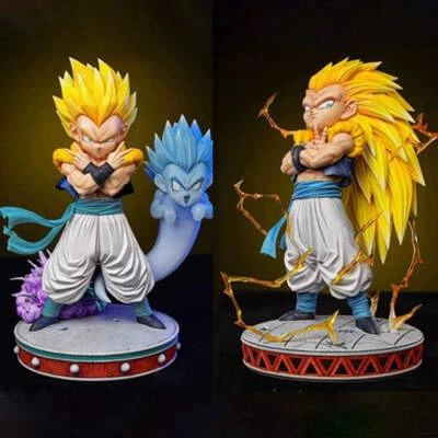 EXPROTAS Dragon Ball Z Gotenks Ssj3 Figur Super Saiyajin 3 Gotenks Actionfiguren 25cm PVC