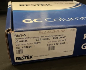 Columna Restek GB Rtx-5 30 m, ID de 0,32 mm, 0,25 μm df 10224 - Imagen 1 de 5