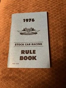 VINTAGE 1976 STOCK CAR RACING RULE BOOK NASCAR INTERNATIONAL - Picture 1 of 3