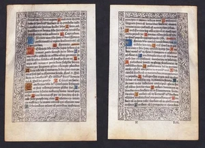 Livre d'heures Book of Hours Stundenbuch 1490 Paris Pigouchet Incunable - Imagen 1 de 1