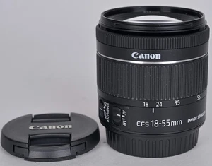 Zoom compacto multiusos Canon EF-S 18-55 mm f4-5,6 IS STM APS-C - Imagen 1 de 8