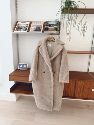 Max Mara Alpaca Wool Teddy Bear Icon Coat Size S Beige/Sand - Image 1 of 4