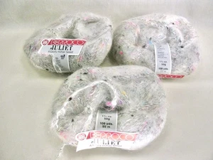 Berroco Juliet Luxury Tweed Yarn Pale Gray Mohair Blend 50g England Lot of 3 - Picture 1 of 6