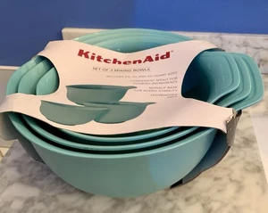 Rührschüssel Set Kunststoff Rutschfester Boden KitchenAid Rührschüssel Set Spülmaschinenfest - Bild 1 von 7
