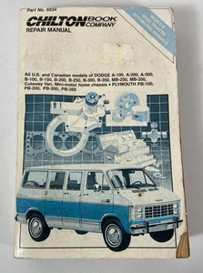 Chilton Repair Manual Dodge Plymouth Vans 1967-1988 Book All US Canadian Models - Bild 1 von 10