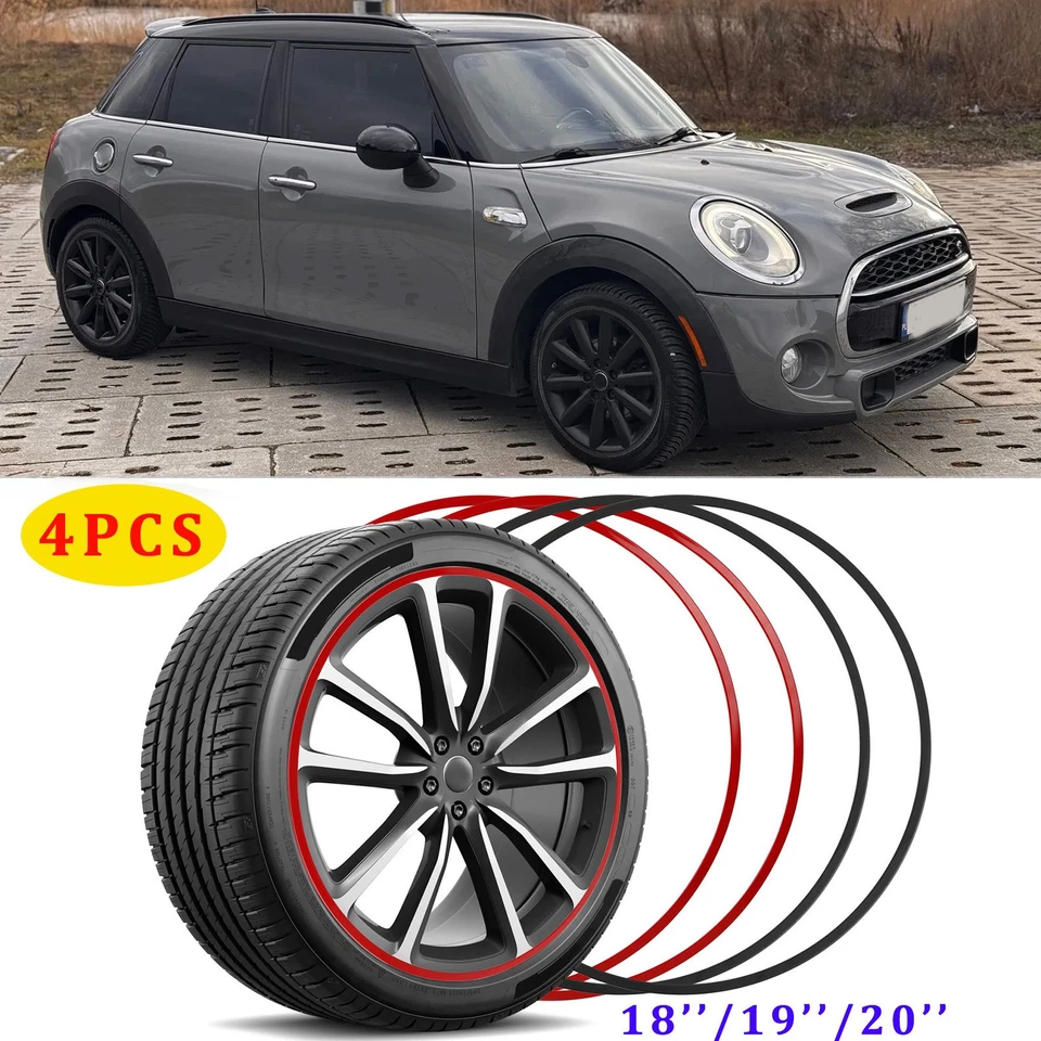 4 шт. сплавных защитных обода колеса обод крышка шины отделочное кольцо для Mini Cooper S - Изображение 1 из 4