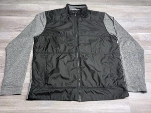 Cutter & Buck DryTec Mens Front Zip Black Gray Jacket Sz L Lightweight Outdoors - Picture 1 of 8