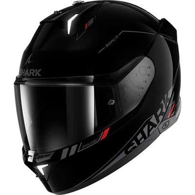 Shark Skwal i3 Motorbike Motorcycle Helmet - Blank SP Gloss Black - Image 1 of 3