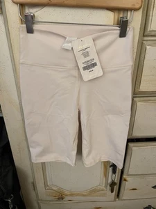 Pantalones Cortos de Bicicleta para Mujer Fabletics Cintura Alta Powerhold 9" NUEVOS CON ETIQUETAS EN MARFIL - Imagen 1 de 4