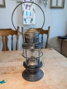 Perkins Yankee Engineer Dead Flame Lantern Brass Top Marine Railroad Perko Rare - Picture 1 of 16