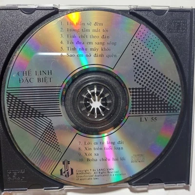 Che Linh Dac Biet - Lang Van 55 Vietnamese Music CD Fair/Acceptable Condition - Image 1 of 4