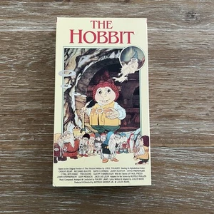 The Hobbit VHS 1977 Animated Rankin Bass J.R.R. Tolkien 1991 Vintage LOTR - Picture 1 of 6