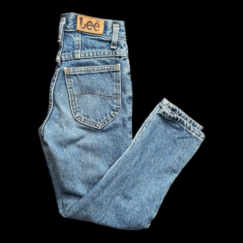 Jeans Lee años 80 vintage de cintura alta para niña talla 8 ajustados Foto 1 de 4