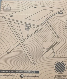 ESCRITORIO GAMING XROCKER OCELOT CON ALFOMBRILLA DE RATÓN - Imagen 1 de 4