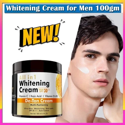 Dark Skin Bleaching Cream Whitening Lightening For Men 3.4 fl oz - Image 1 of 4