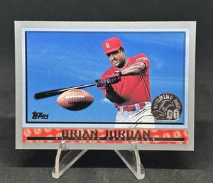 Brian Jordan - NFL Safety to All-Star Outfielder - 1998 Topps Opening Day # 114 - Picture 1 of 10