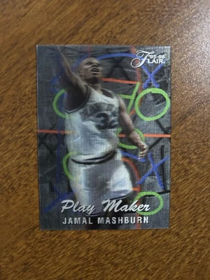 ✨1995-96 Fleer Flair Play Maker 3-D Jamal Mashburn #3 de 10 Dallas Mavericks Foto 1 de 2