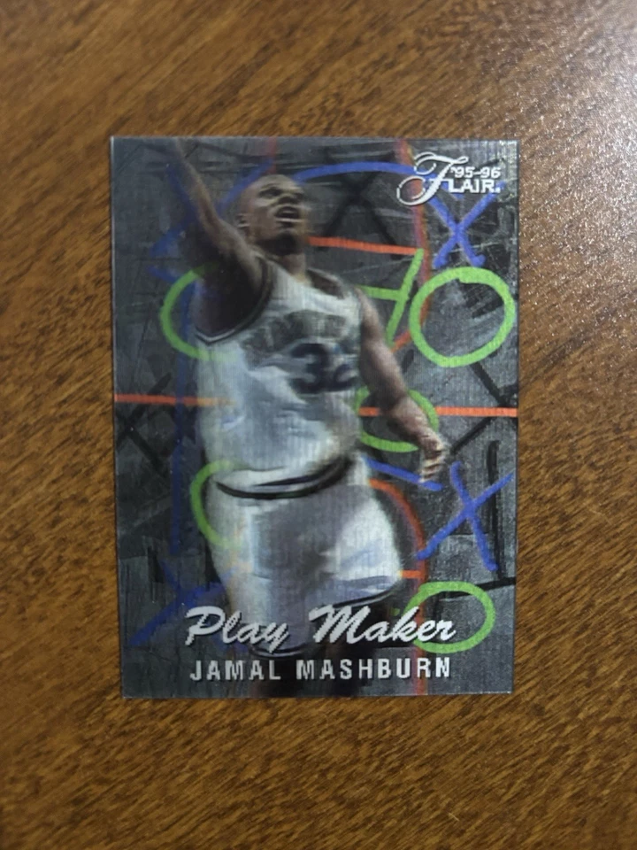 ✨1995-96 Fleer Flair Play Maker 3-D Jamal Mashburn #3 de 10 Dallas Mavericks Foto 1 de 2