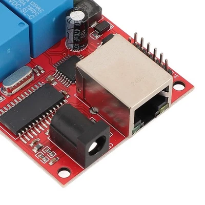 LAN Ethernet 2 Way Relay Board Delay Switch TCP UDP Controller Module WEB Server - Image 1 of 4