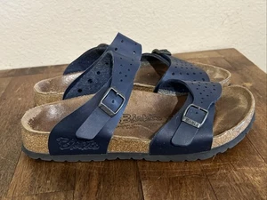 Birkis Birkenstock Damen Größe 7 SCHMAL Freeport perforiert schwarz Sandalen EU 38 - Bild 1 von 7