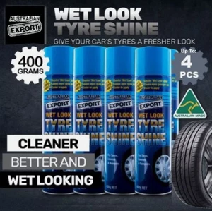Australian Export Tyre Shine 400gm Wet Look Fresh Shiny Tyres Up to 4Pk - Picture 1 of 6