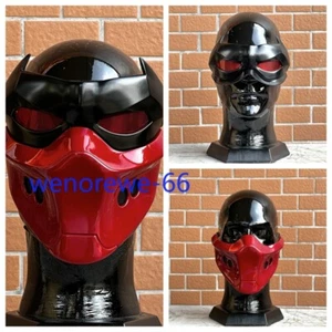 DC Justice League Red Hood Mask w/ LED Eyes Detachable Eye & Face Cover Cosplay - Picture 1 of 5