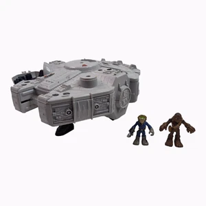 2011 Playskool Imaginext Star Wars Galactic Heroes Millennium Falcon w 2 Figures - Picture 1 of 10