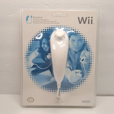 Официальный контроллер Nintendo Wii OEM Nunchuck, НОВЫЙ в заводской упаковке - Изображение 1 из 4