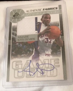 2003 SP Game Used Authentic Fabrics Auto /100 Amare Stoudemire #AAF-AS Auto - Picture 1 of 2
