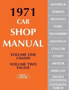 1971 Ford, Lincoln, Mercury Car Shop Manual (5 Vol Set) - Picture 1 of 8