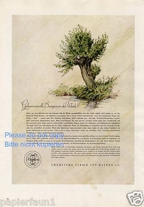 Chemische Fabrik von Heyden Radebeul Kuriose Reklame 1944 Salicyl Acetyl Medizin - Picture 1 of 1