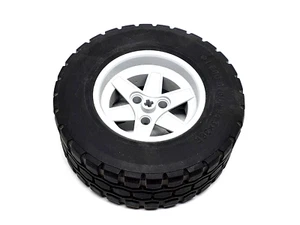 1 x Lego® Technic Felge 44772 hellgrau + Reifen  94.8 x 38R hell grau - Picture 1 of 2