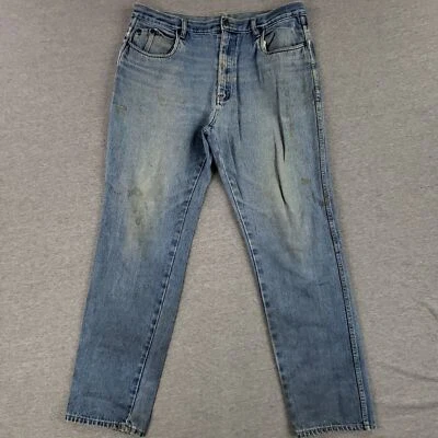 VINTAGE Bugle Boy 36x32 Blue Jeans Classic Old School Denim Work Faded Retro - Image 1 of 4