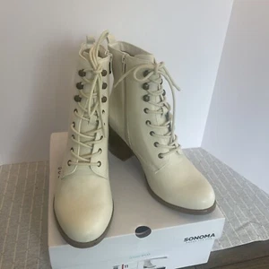 Sonoma Women Boots Date Ivory Size 11 - Picture 1 of 7