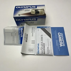 Olympus Infinity Stylus Zoom 70 Quartz Date Point & Shoot Film Camera *Box Only* - Picture 1 of 6