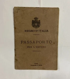 Passport Kingdom Of Italy 1921. Stamps Police Headquarters Of Trento - Picture 1 of 4