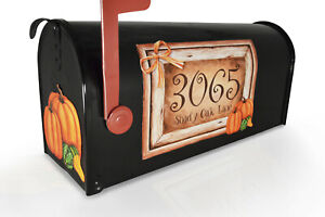 Mailbox Magnet (Partial Cover) Faux Farm Fresh Frame Customized Turkey Pumpkins